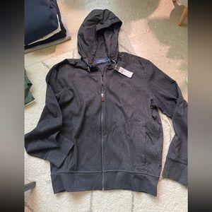 Polo Ralph Lauren collection men gray hoodie sweater jacket full zip